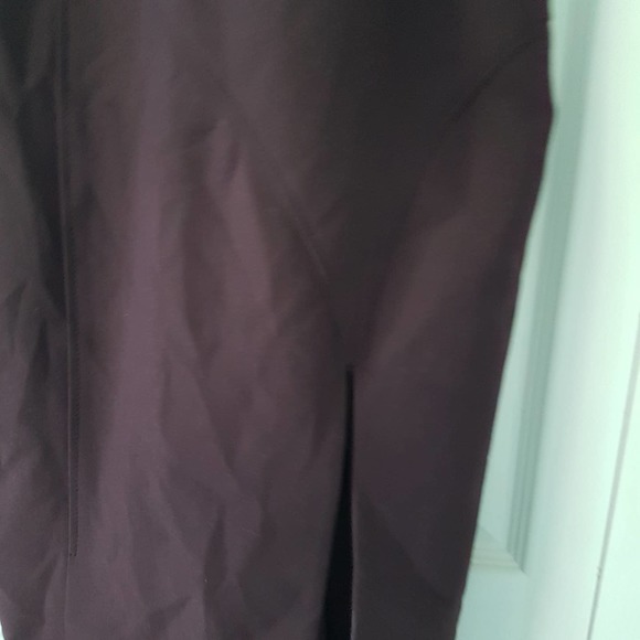 Cinq a Sept Dark Cherry Melina Halter Style Open Shoulder Cocktail Sheath Dress - Picture 6 of 16